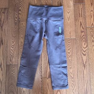 Gymshark brown cropped leggings